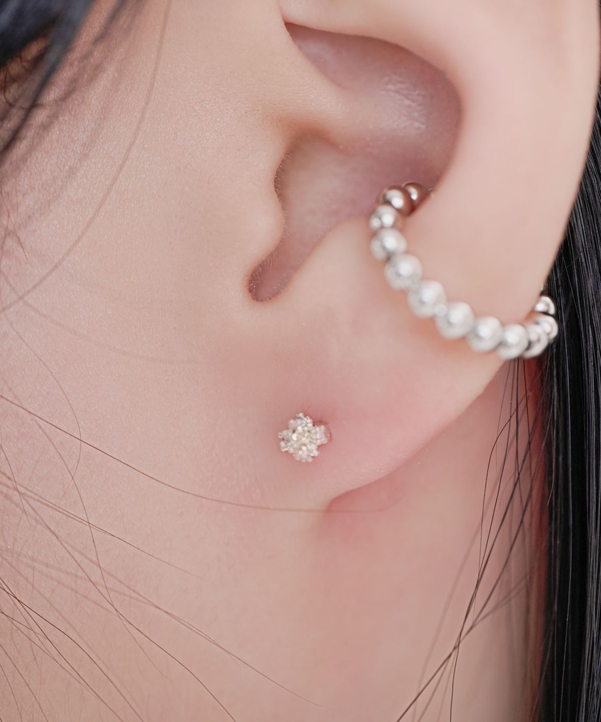 포스트루드(POSTLUDE) [SILVER] TINY CZ BALL E