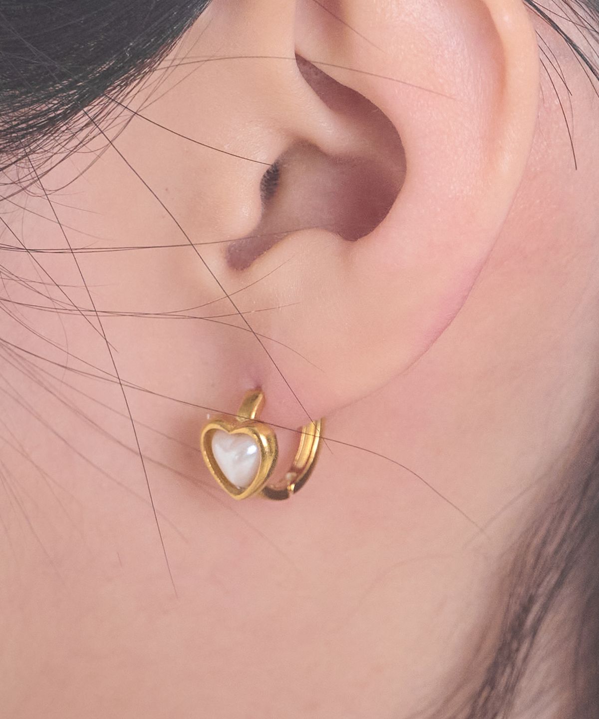 포스트루드(POSTLUDE) [SILVER] S HEART PEARL RING E (2 COLORS)