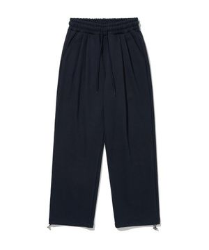 딥 투턱 와이드 스웻팬츠 (네이비)