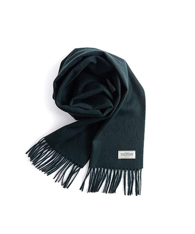 ES CASHMERE BLEND MUFFLER (deep green)