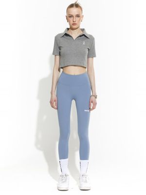 420N 하이게이지 M로고 레깅스 [블루]