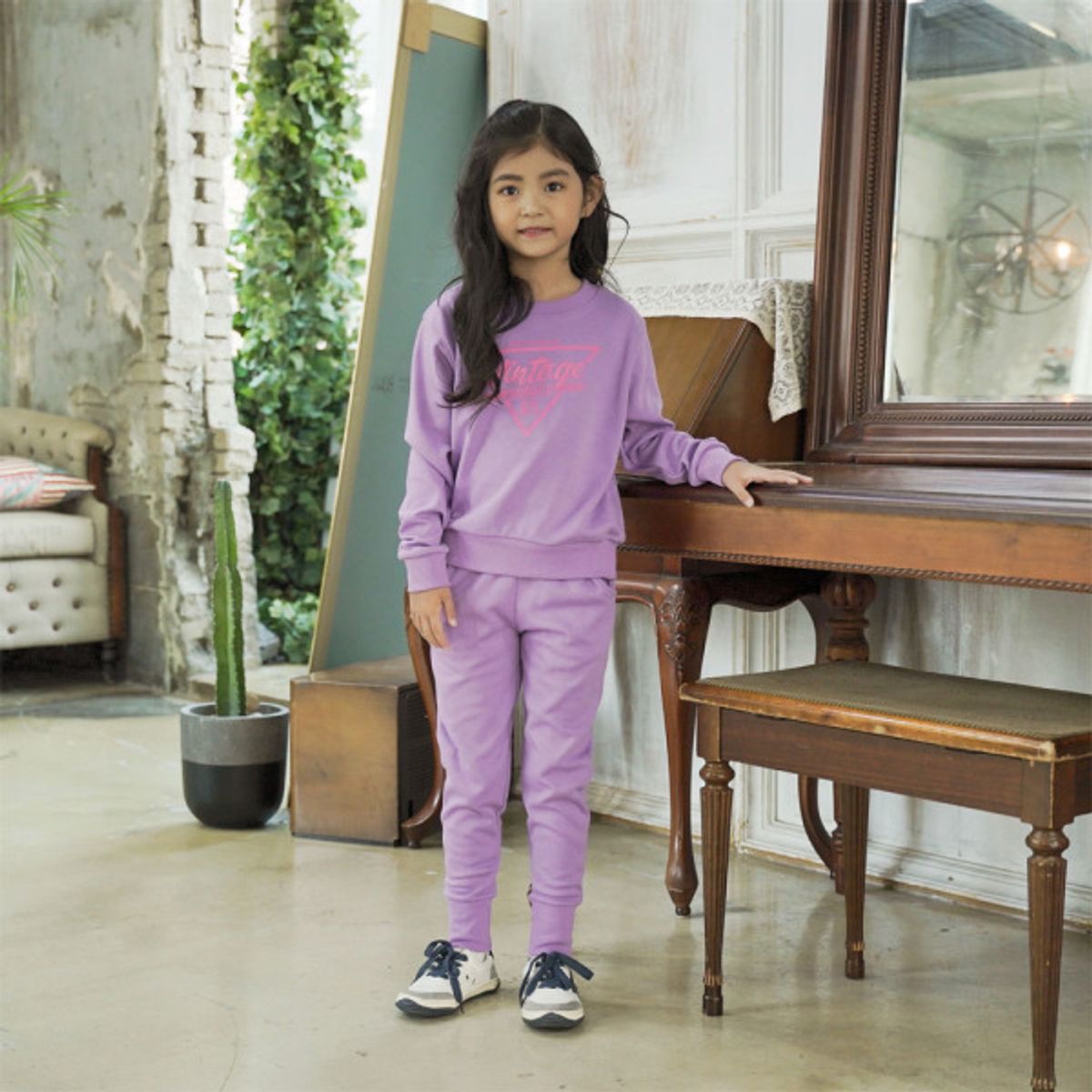 아쿠아티카 키즈(AQUATICA KIDS) 키즈 여아동복세트 AQKT13 퍼플