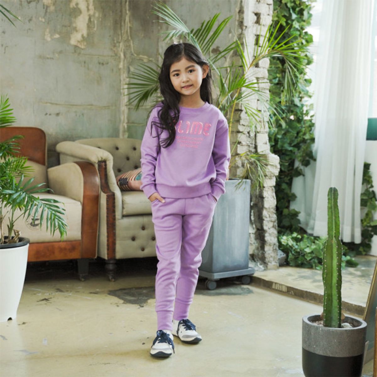 아쿠아티카 키즈(AQUATICA KIDS) 키즈 여아동복세트 AQKT12 퍼플