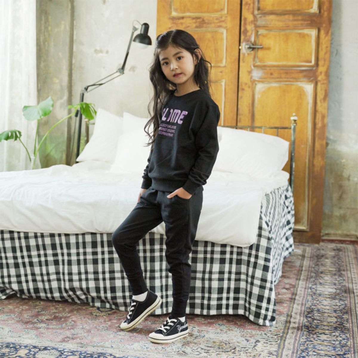 아쿠아티카 키즈(AQUATICA KIDS) 키즈 여아동복세트 AQKT12 블랙