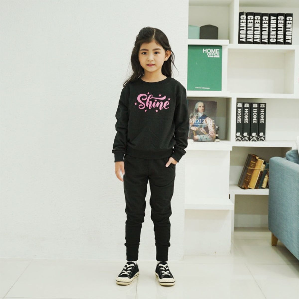 아쿠아티카 키즈(AQUATICA KIDS) 키즈 여아동복세트 AQKT11 블랙