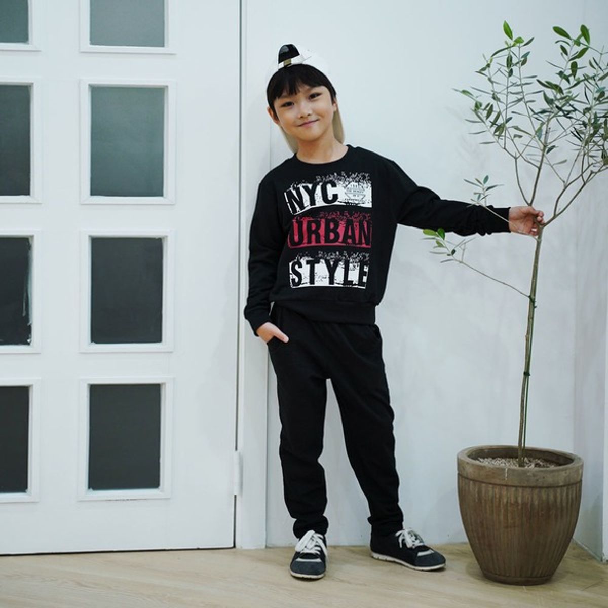 아쿠아티카 키즈(AQUATICA KIDS) 키즈 AQKT04 상의검정+하의검정