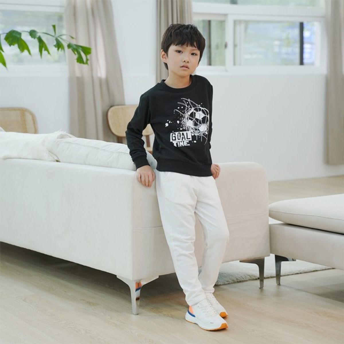 아쿠아티카 키즈(AQUATICA KIDS) 키즈 AQKT08 상의검정+하의아이보리