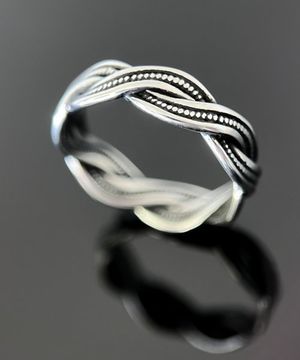 [남여공용] 빈티지꼬임 써지컬스틸반지 / GSOR-003