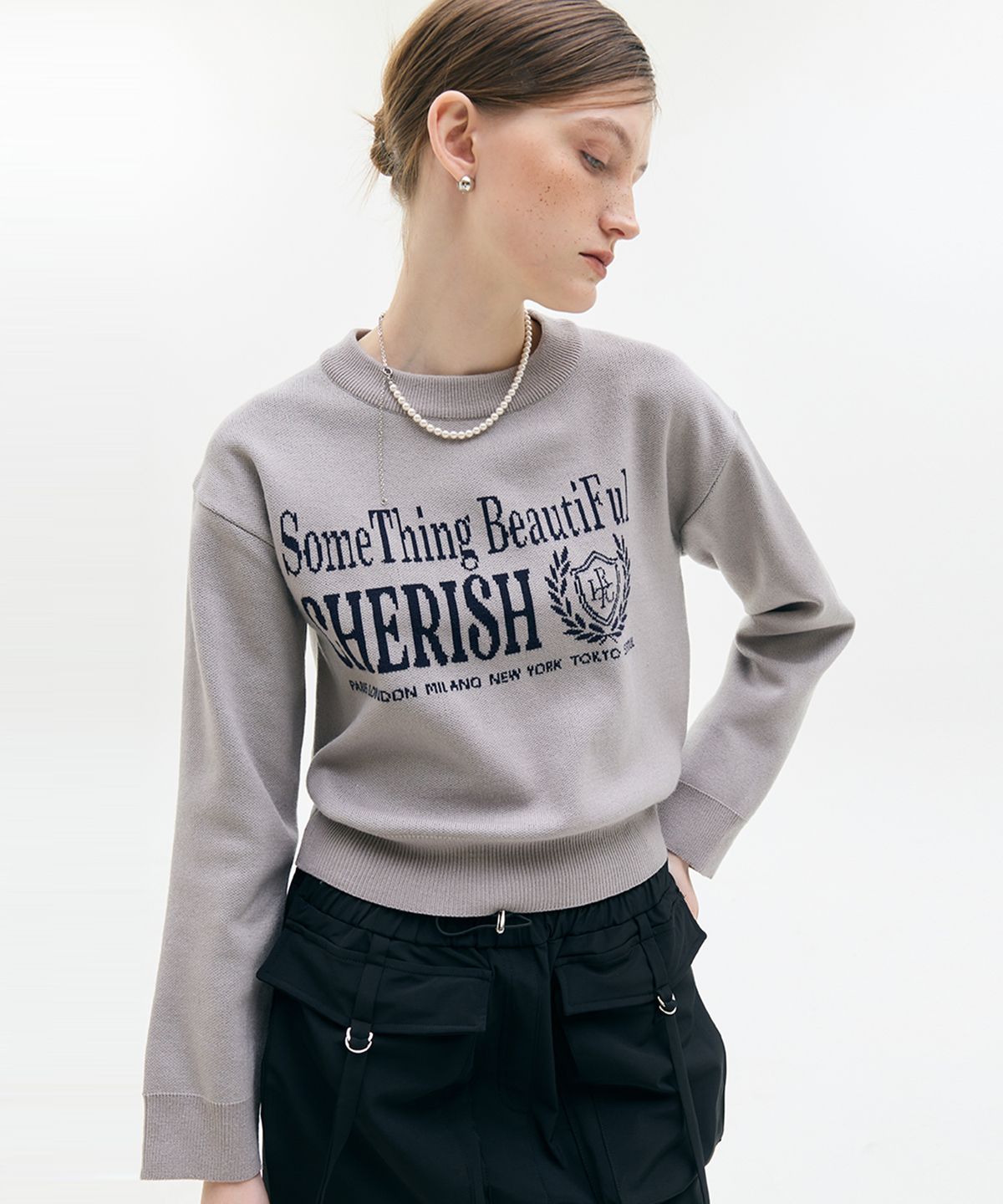 라티젠(LARTIGENT) LX CHERISH KNIT(GRAY)