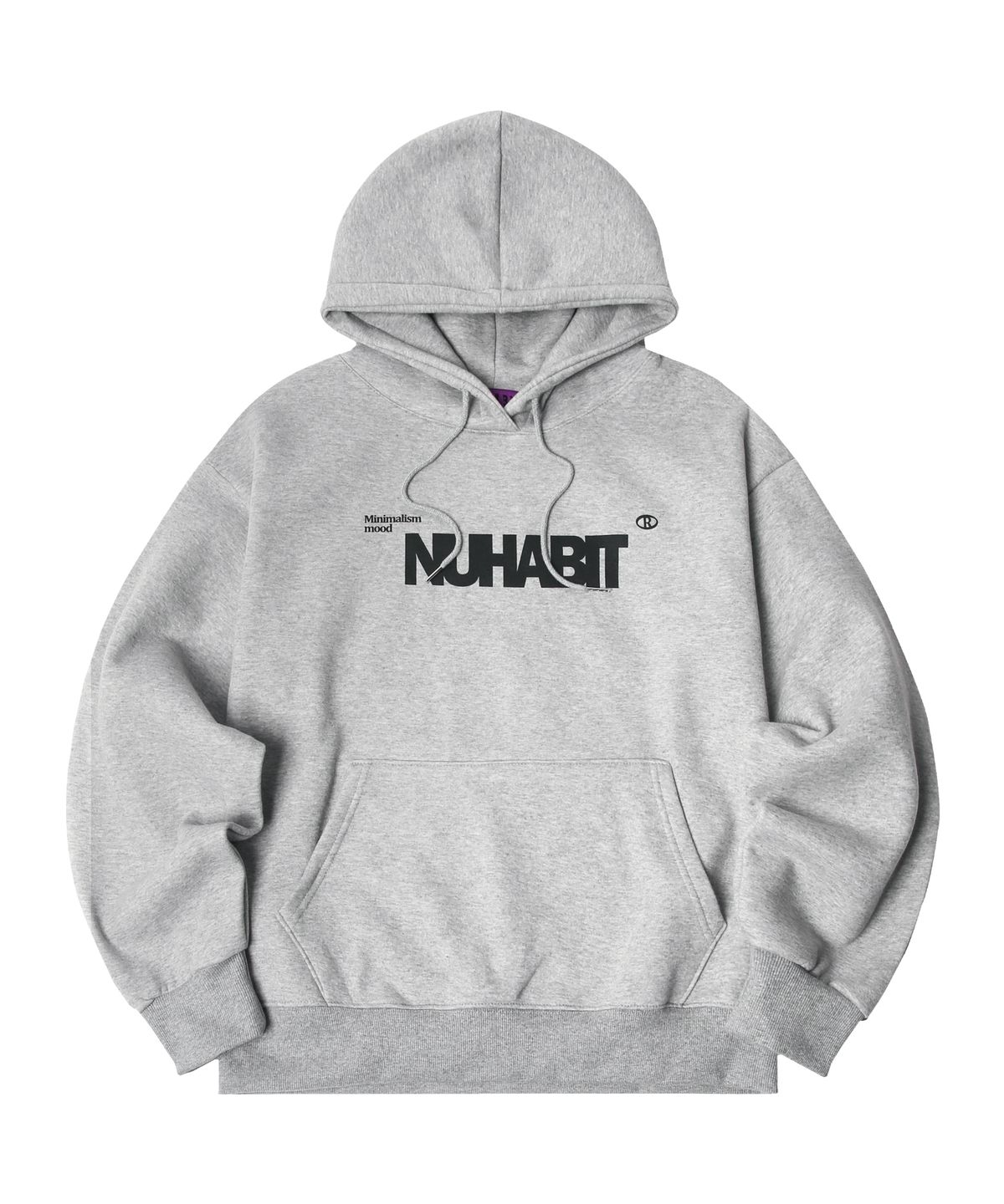 뉴해빗(NUHABIT) N/H M.M LOGO 오버핏 기모 후드 (SOH4-2NH1132)