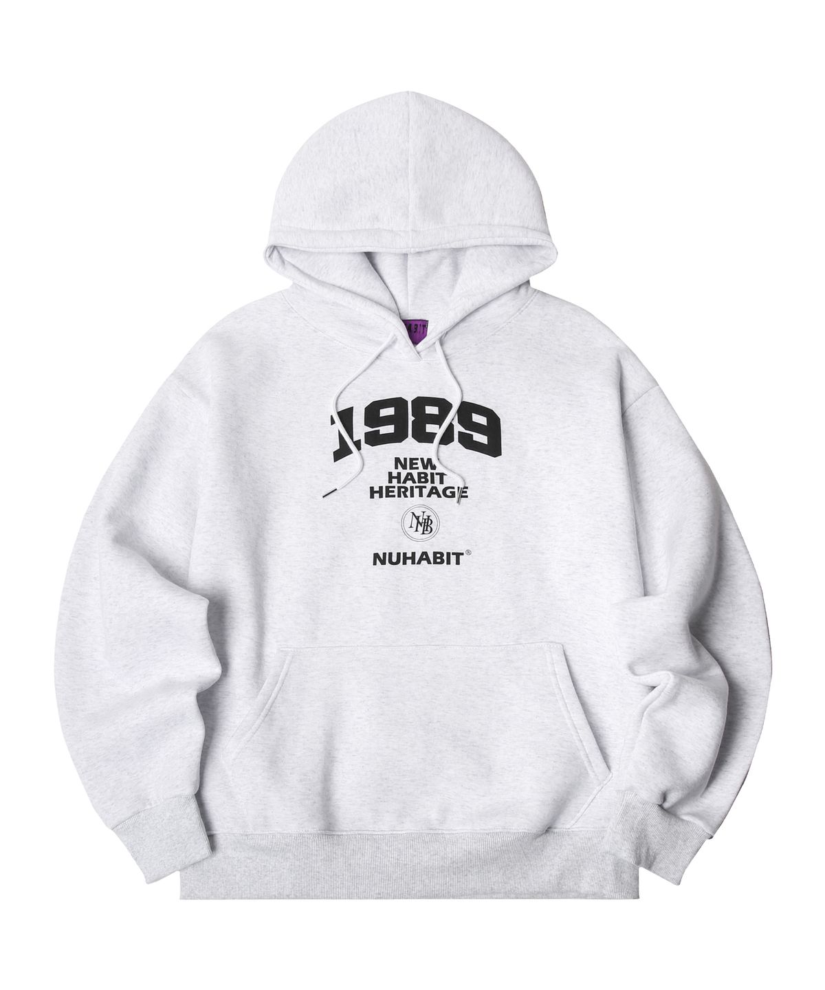 뉴해빗(NUHABIT) N/H NHH LOGO 오버핏 기모 후드 (SOH4-2NH1130)