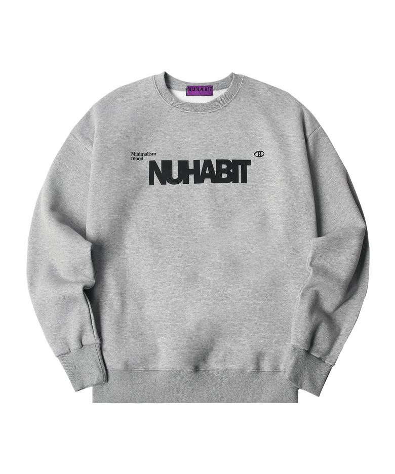 N/H M.M LOGO 오버핏 기모 맨투맨 (SOM4-2NH1132)