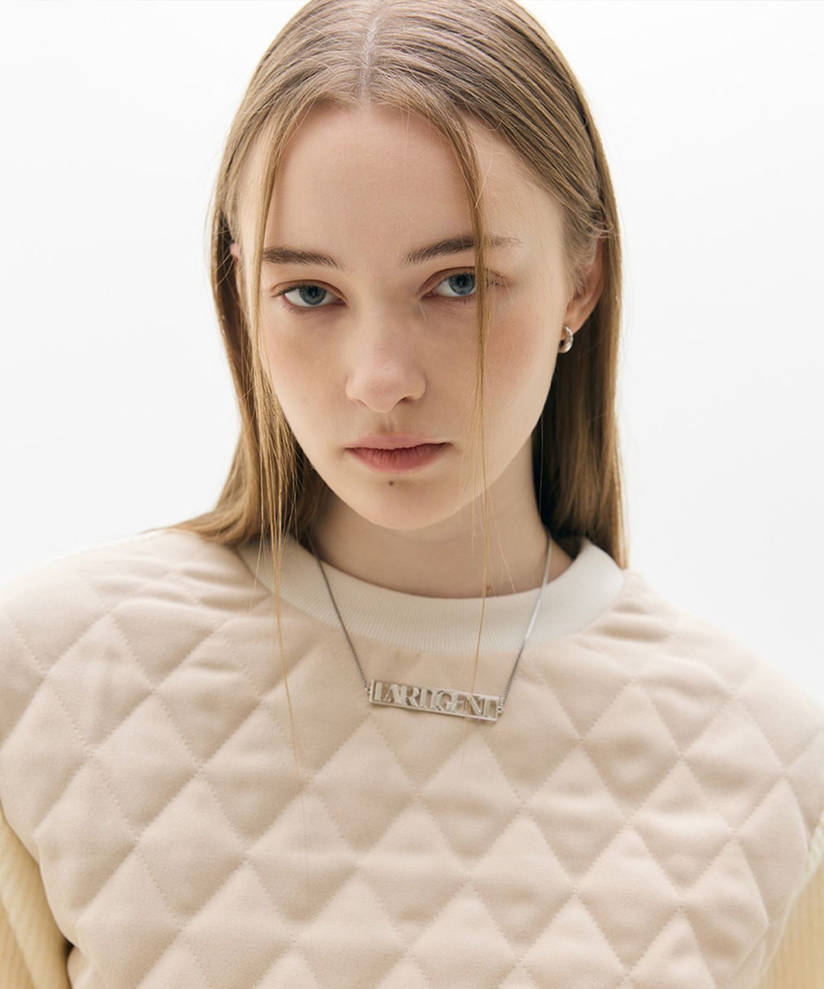 라티젠(LARTIGENT) LX LARTIGENT LOGO NECKLACE(SILVER)
