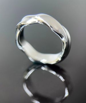 [남여공용] 입체 써지컬스틸 실버링 / GSOR-005