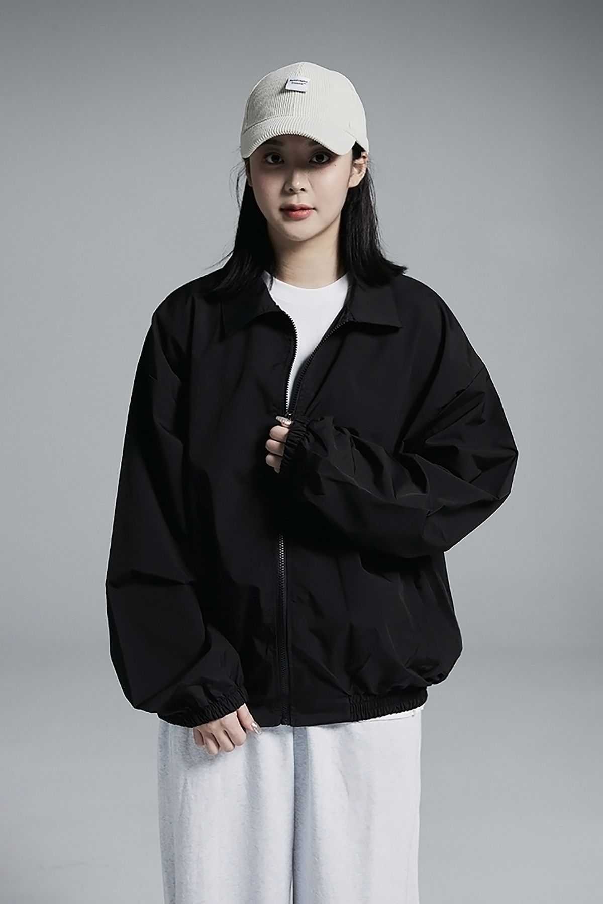 어퍼스트로피 콤마(APOSTROPHE COMMA) 하프폴드 라벨 코듀로이 볼캡 (베이지)