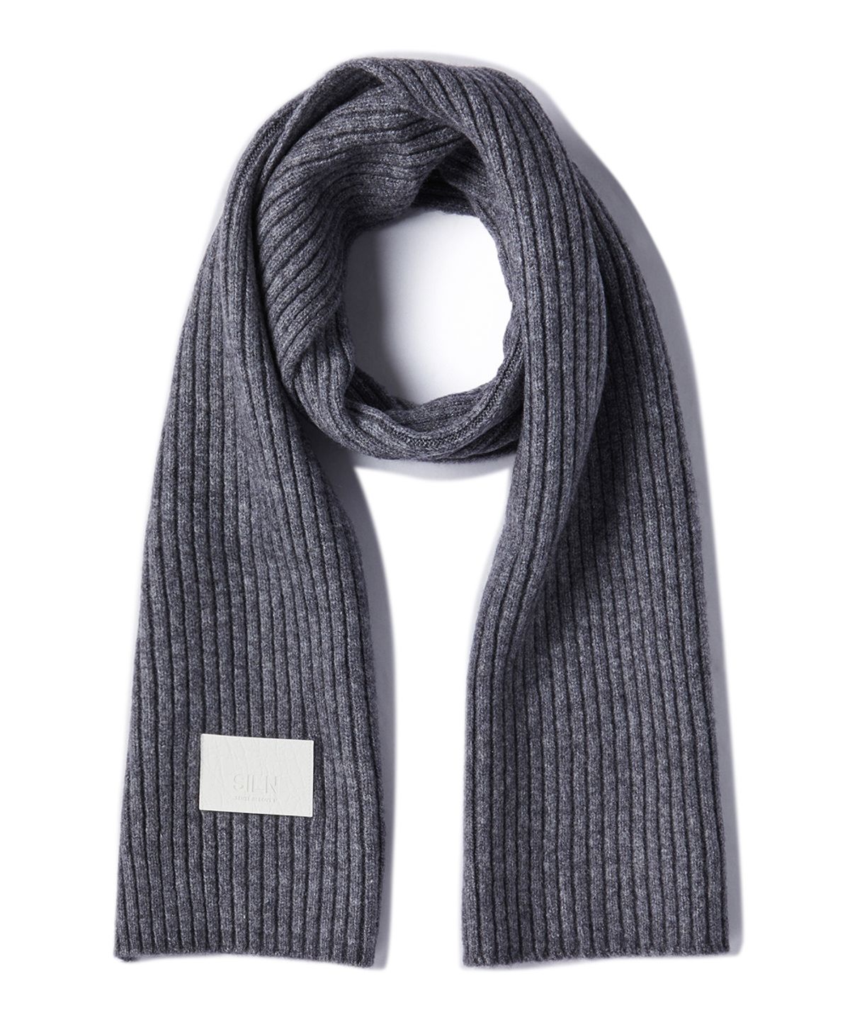 실른(SILN) knitted muffler (MELANGE GREY)