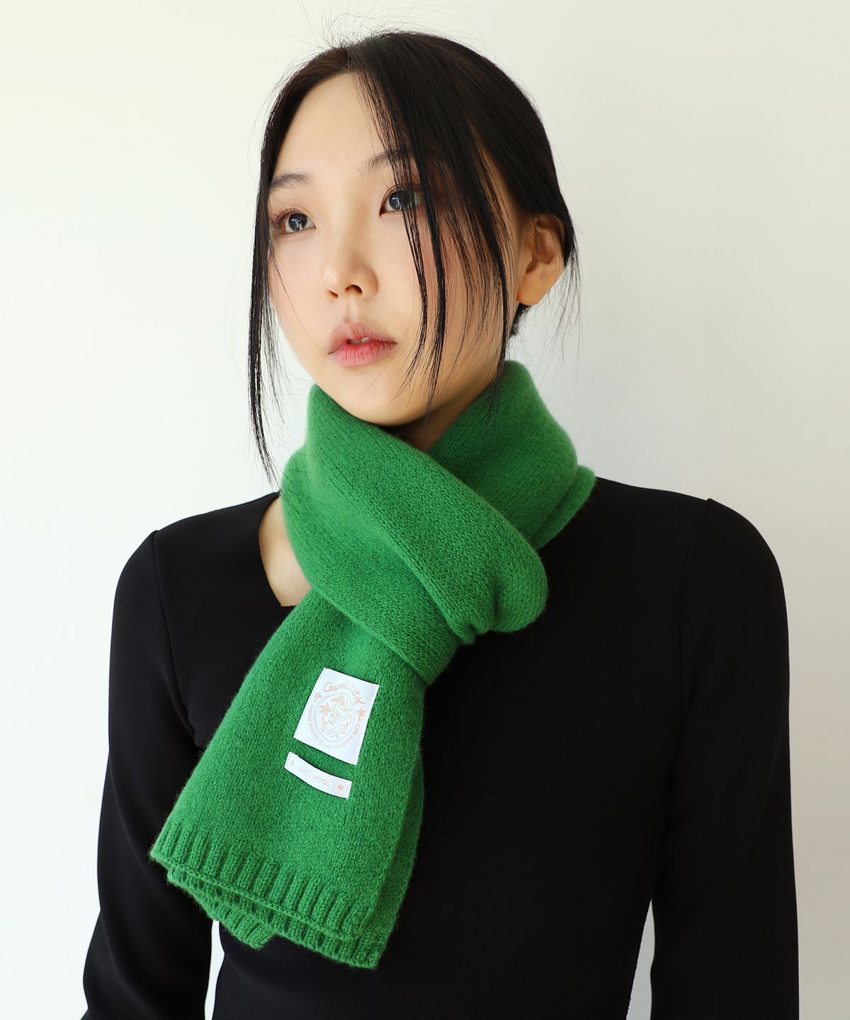 고코리(GOCORI) GARDEN CITY WOOL MUFFLER - GREEN 머플러 목도리 울머플러