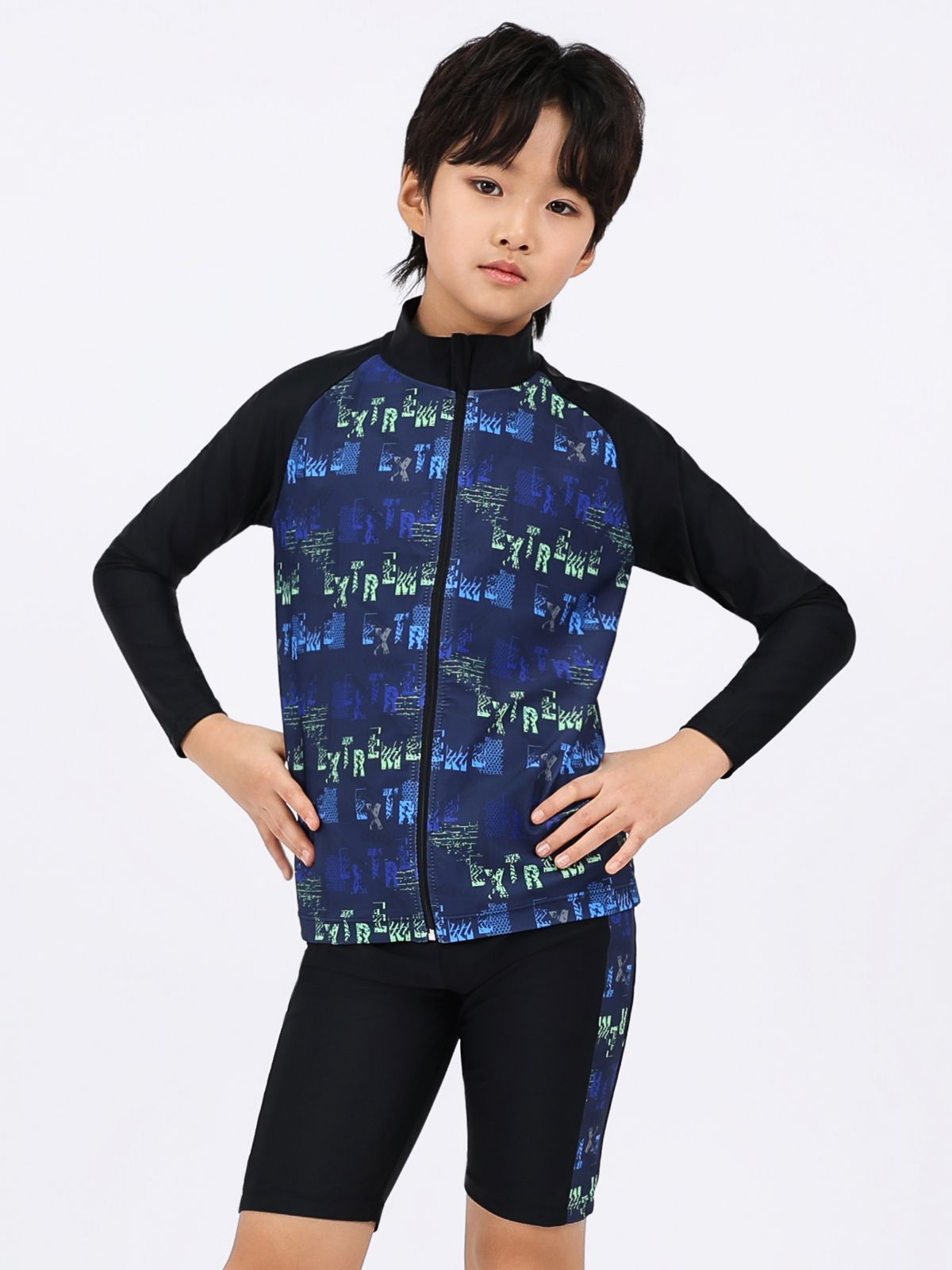 아쿠아티카 키즈(AQUATICA KIDS) 아동 래쉬가드 집업 AQA372 선수용수경5종세트