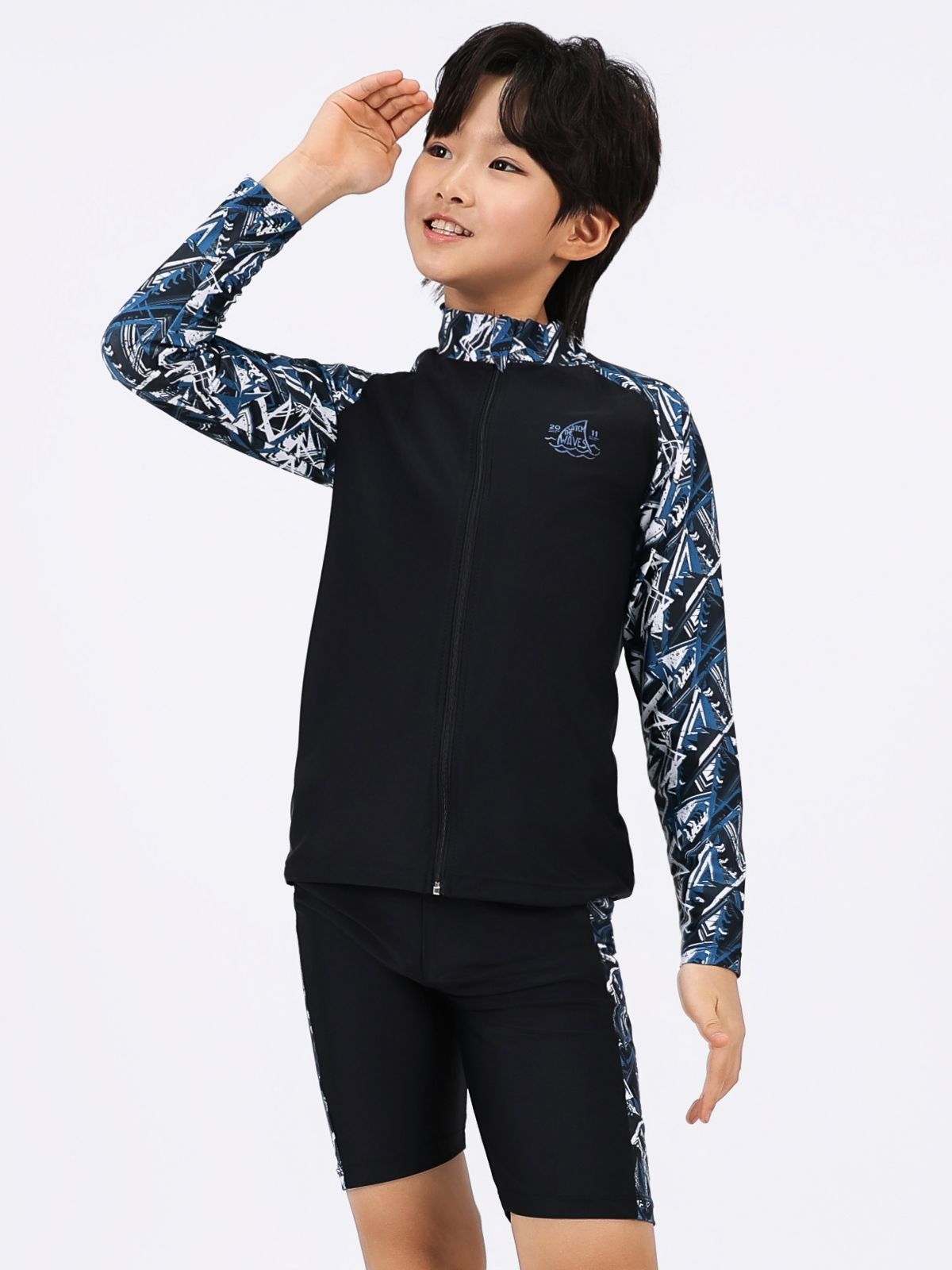 아쿠아티카 키즈(AQUATICA KIDS) 아동 래쉬가드 집업 AQA375 선수용수경5종세트