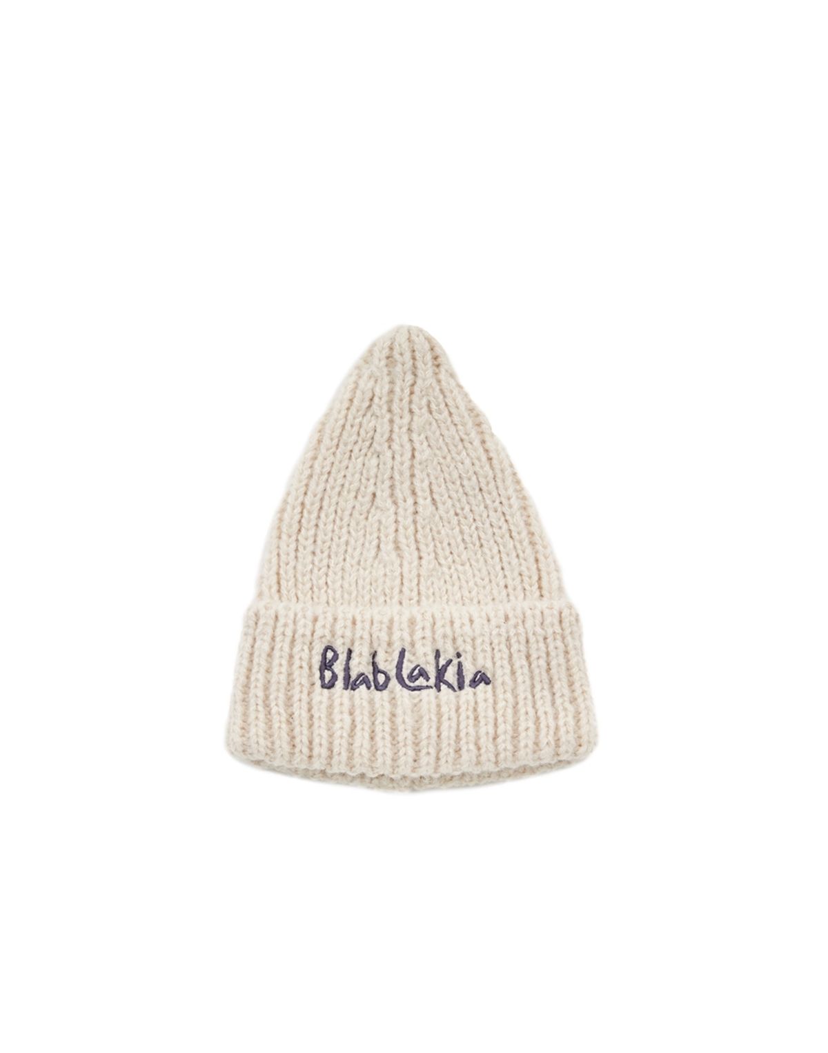 블라블라키아(BLABLAKIA) BLAH BEANIE HAT (CREAM)