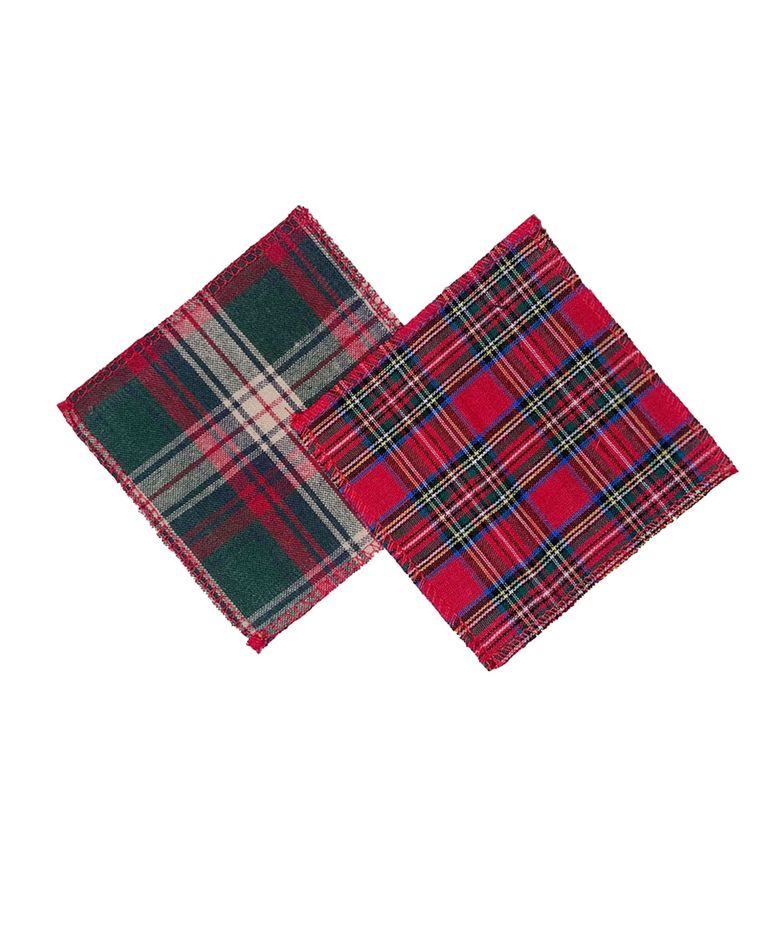 크리스마스 배색 티 코스터 2ps christmas tea coaster