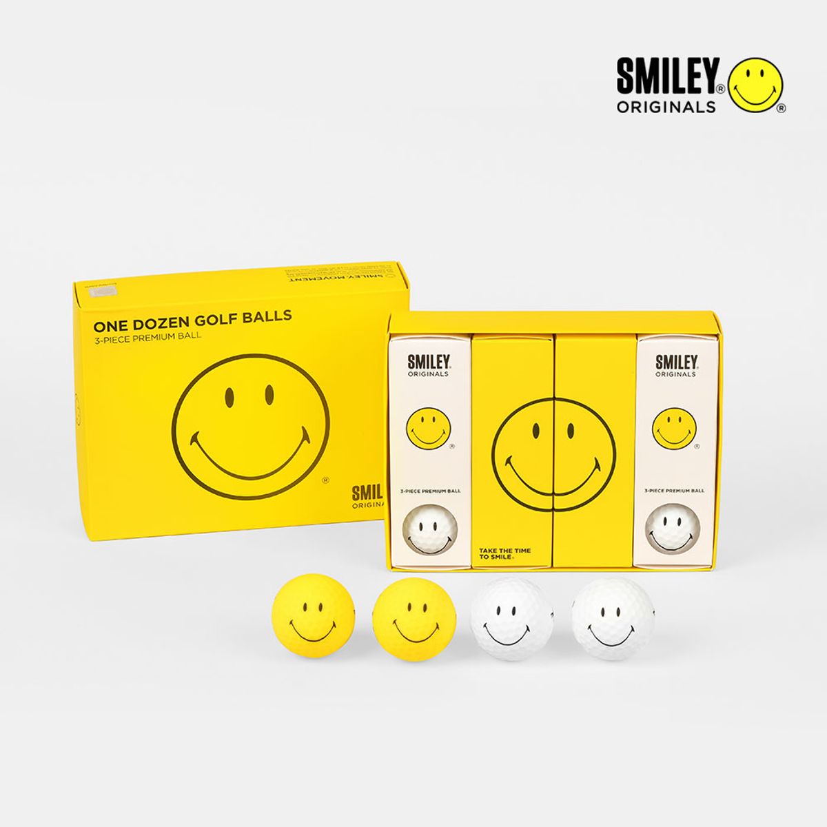 스마일리 오리지널(SMILEY ORIGINALS) 골프공 12구 단품