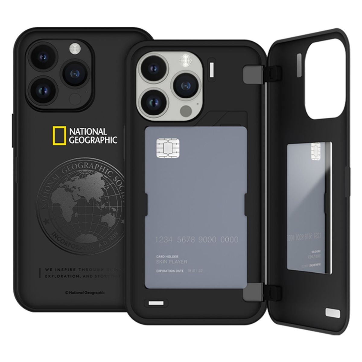 내셔널지오그래픽 모바일(NATIONAL GEOGRAPHIC MOBILE) 아이폰14 케이스 아이폰14 글로벌씰 마그네틱 카드도어 케이스