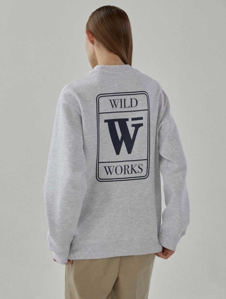 W Ticket SWEATSHIRT_Melange Grey