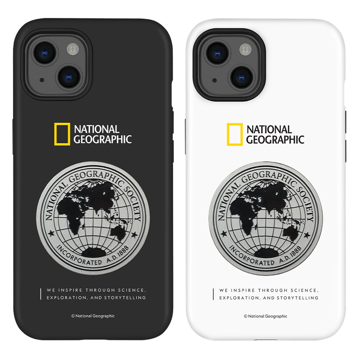 내셔널지오그래픽 모바일(NATIONAL GEOGRAPHIC MOBILE) 아이폰13 프로 미니 프로맥스 메탈 데코 하드쉘 케이스