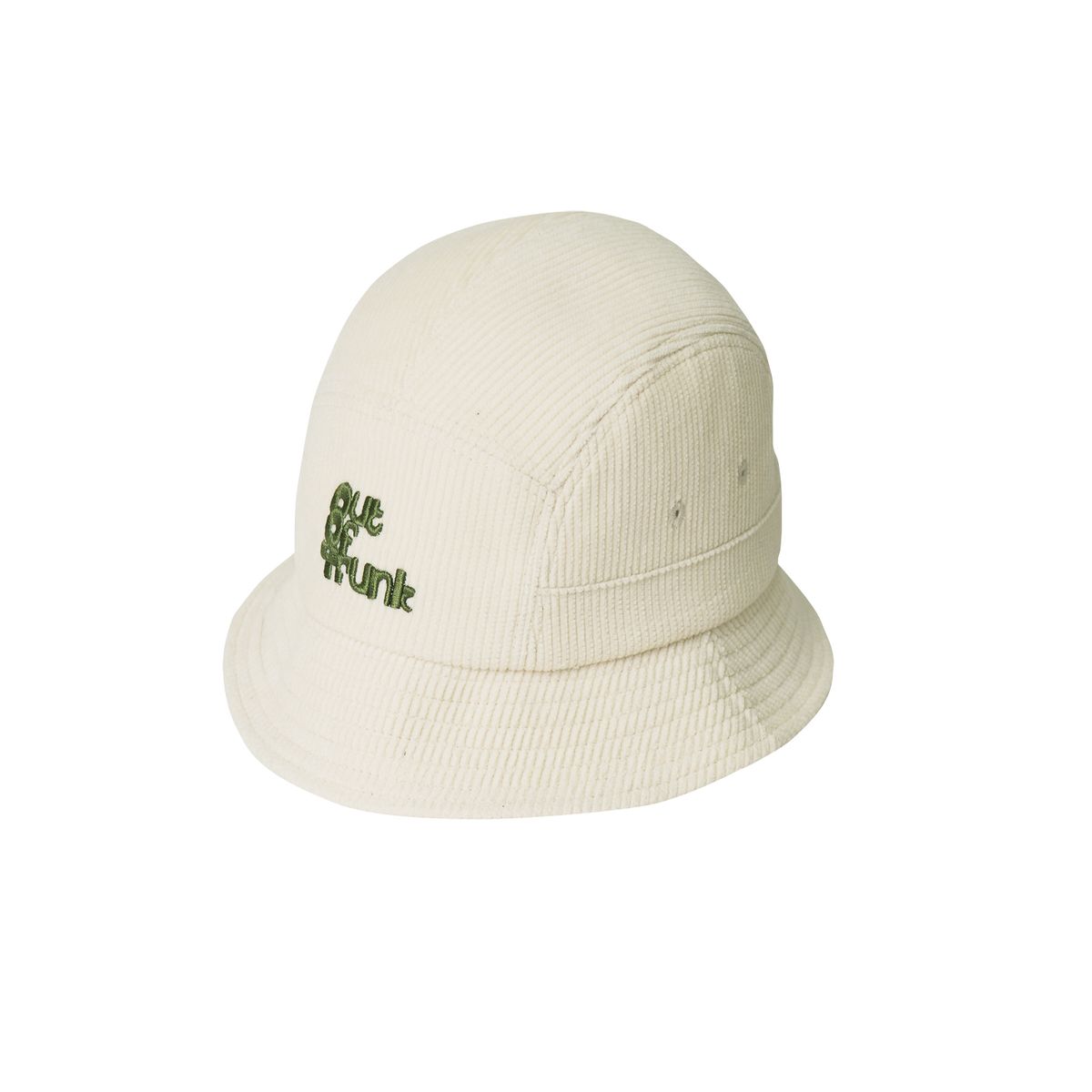 아웃 오브 트렁크(OUT OF TRUNK) Block Logo Corduroy Bucket Hat (Ivory)