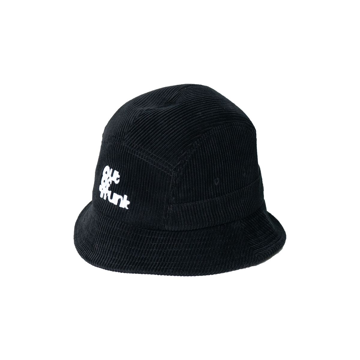 아웃 오브 트렁크(OUT OF TRUNK) Block Logo Corduroy Bucket Hat (Black)