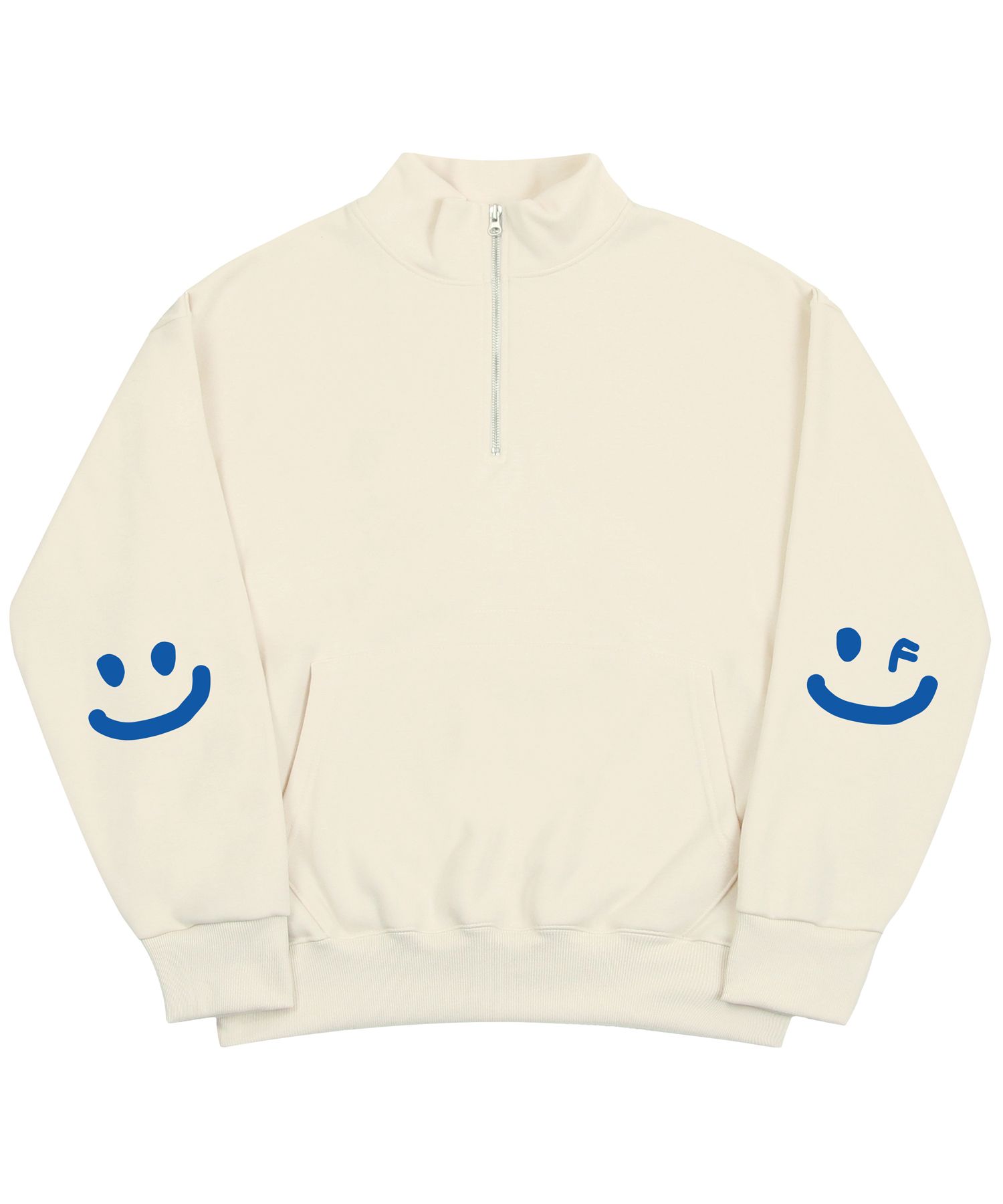 MUSINSA | GRAVER [UNISEX-P] Elbow Smile DLowing Half Zip
