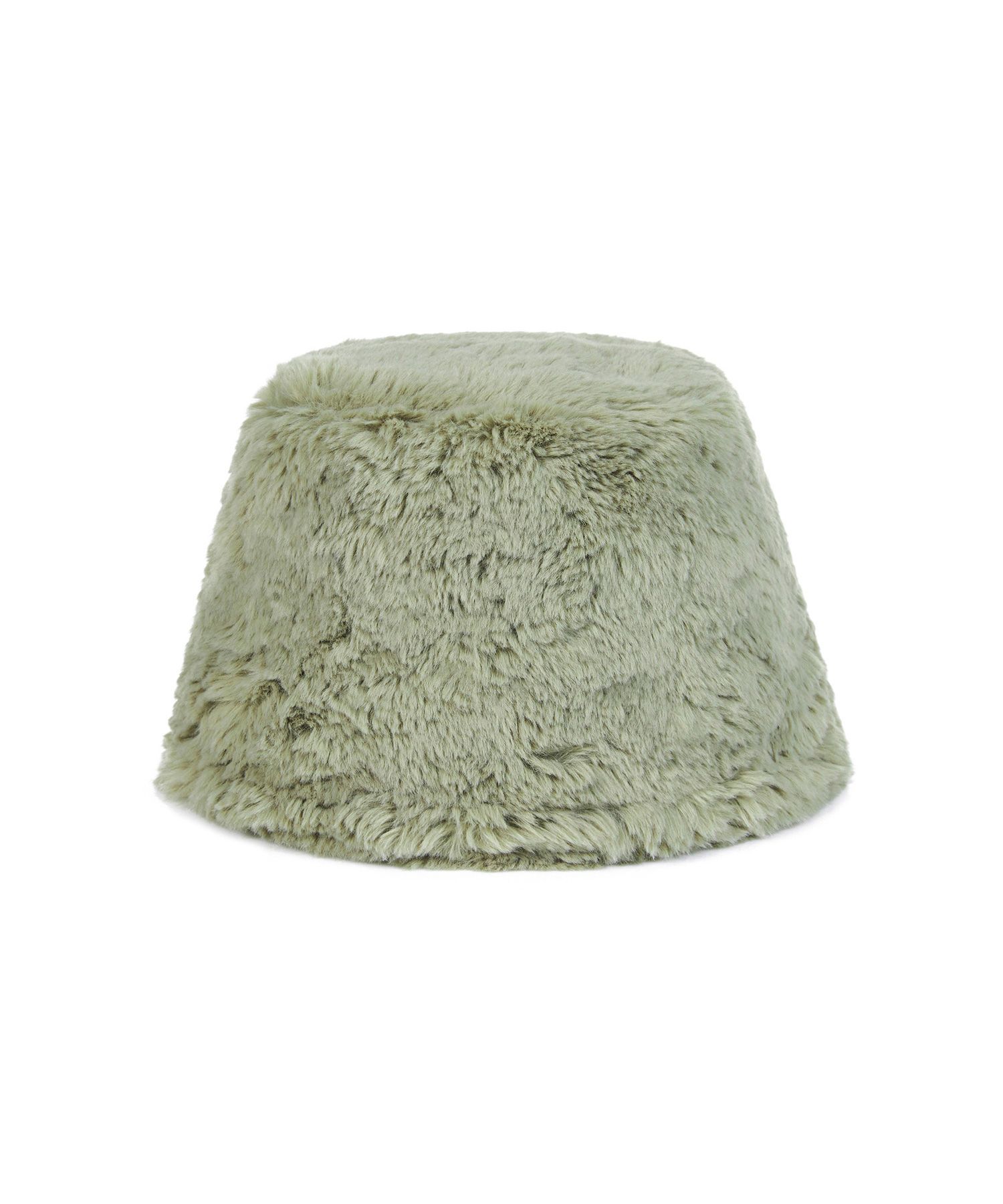MUSINSA | VARZAR Fur Long Label Solid Drop Bucket Hat Light