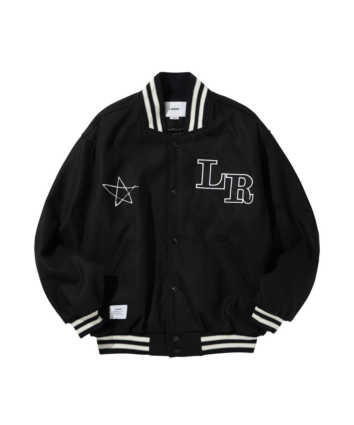 리베레(LIBERE) LIBERE VARSITYJACKET / BLACK