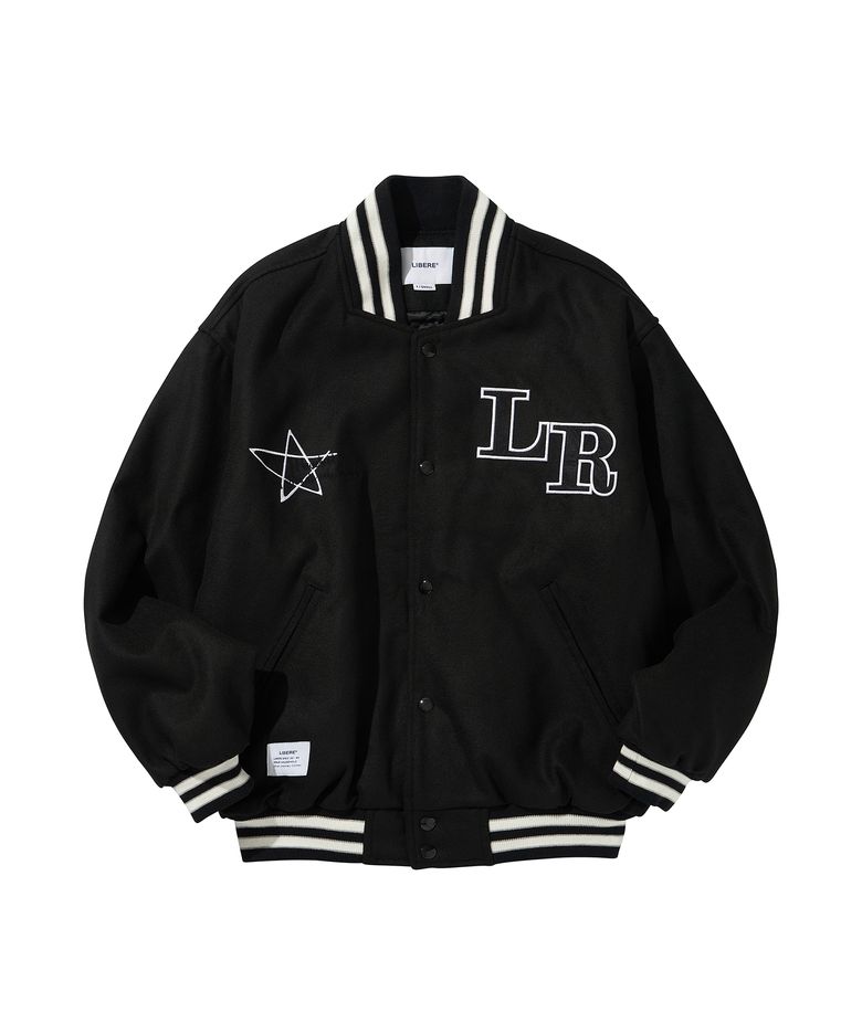 LIBERE VARSITYJACKET / BLACK