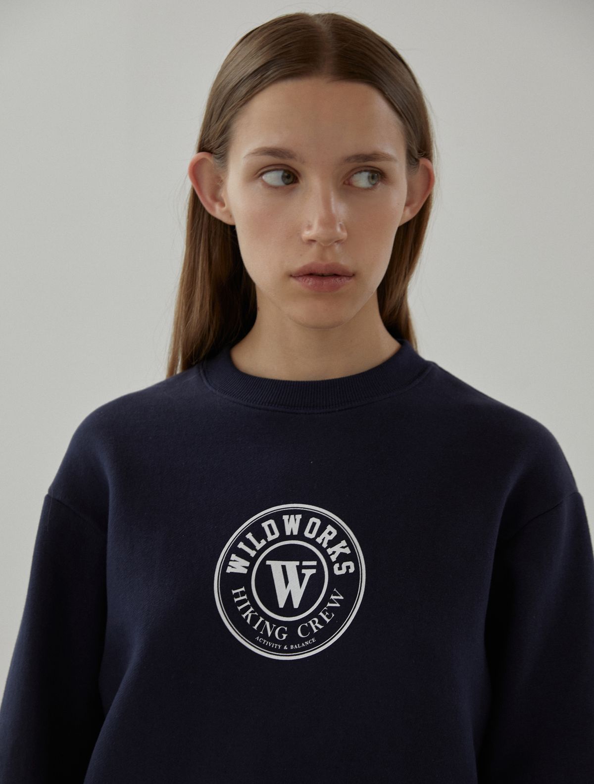 와일드웍스(WILDWORKS) WILDWORKS Circle SWEATSHIRT_Navy