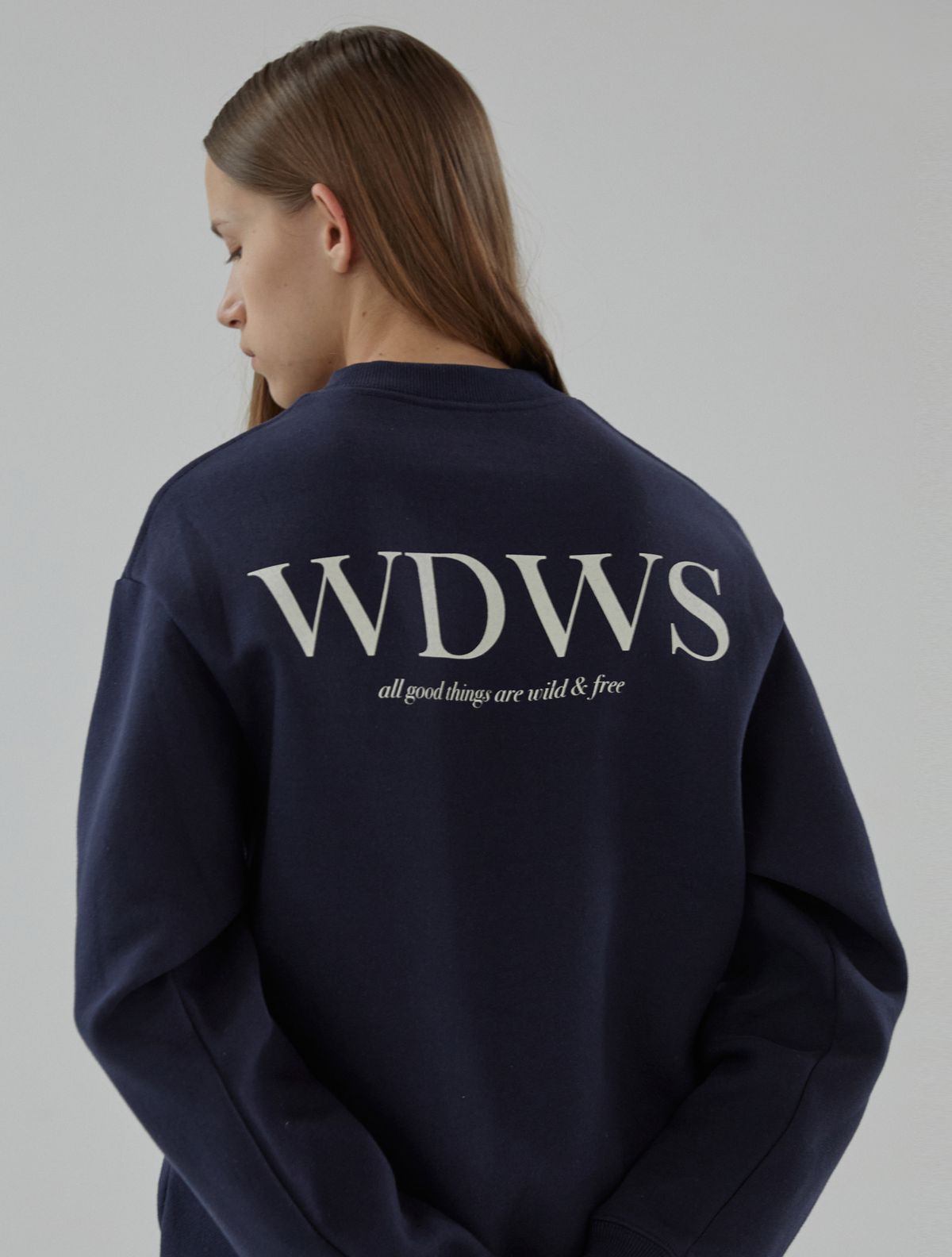 와일드웍스(WILDWORKS) WDWS Big Logo SWEATSHIRT_Navy