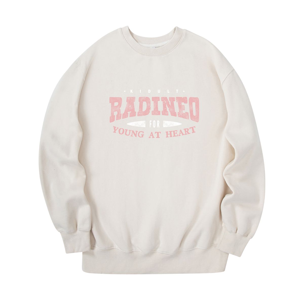 라디네오(RADINEO) 빈티지 로고 맨투맨 크림