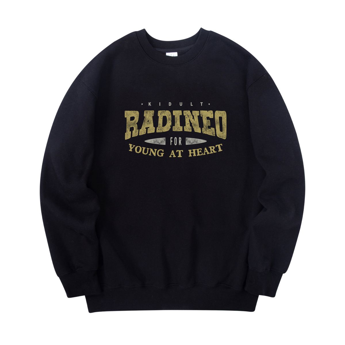 라디네오(RADINEO) 빈티지 로고 맨투맨 블랙