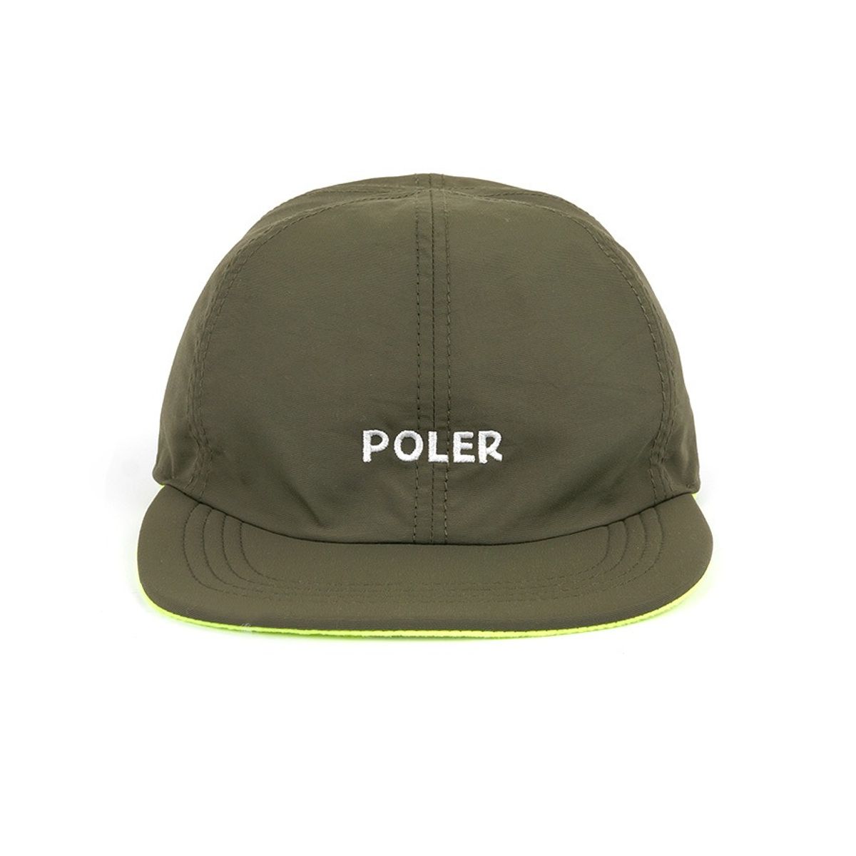 폴러스터프(POLERSTUFF) REVERSIBLE FLEECE CAP OLIVE/YELLOW