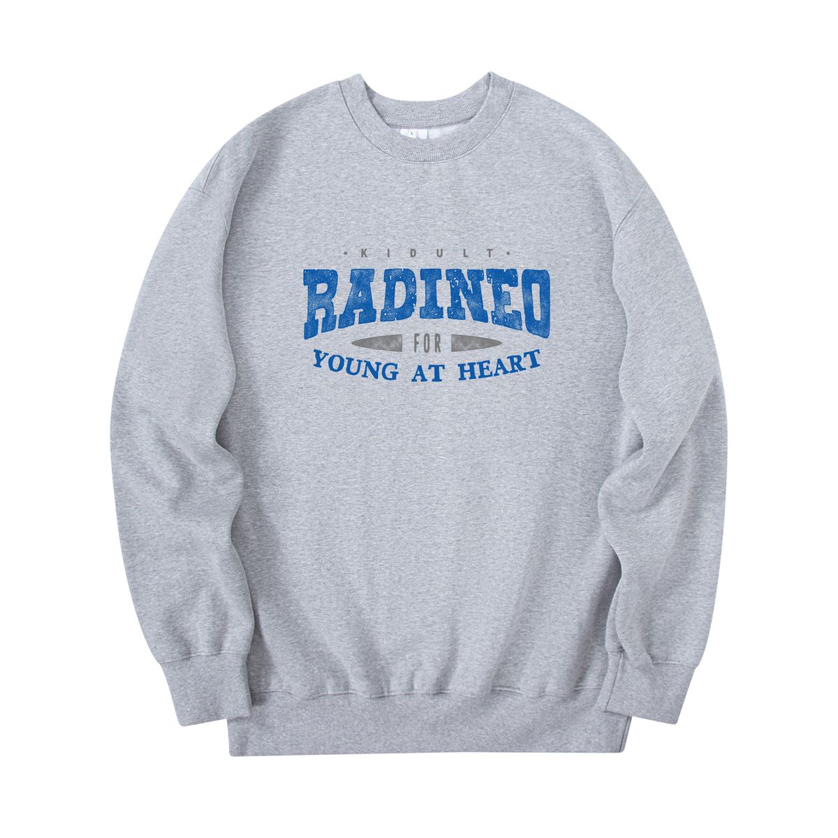 라디네오(RADINEO) 빈티지 로고 맨투맨 그레이
