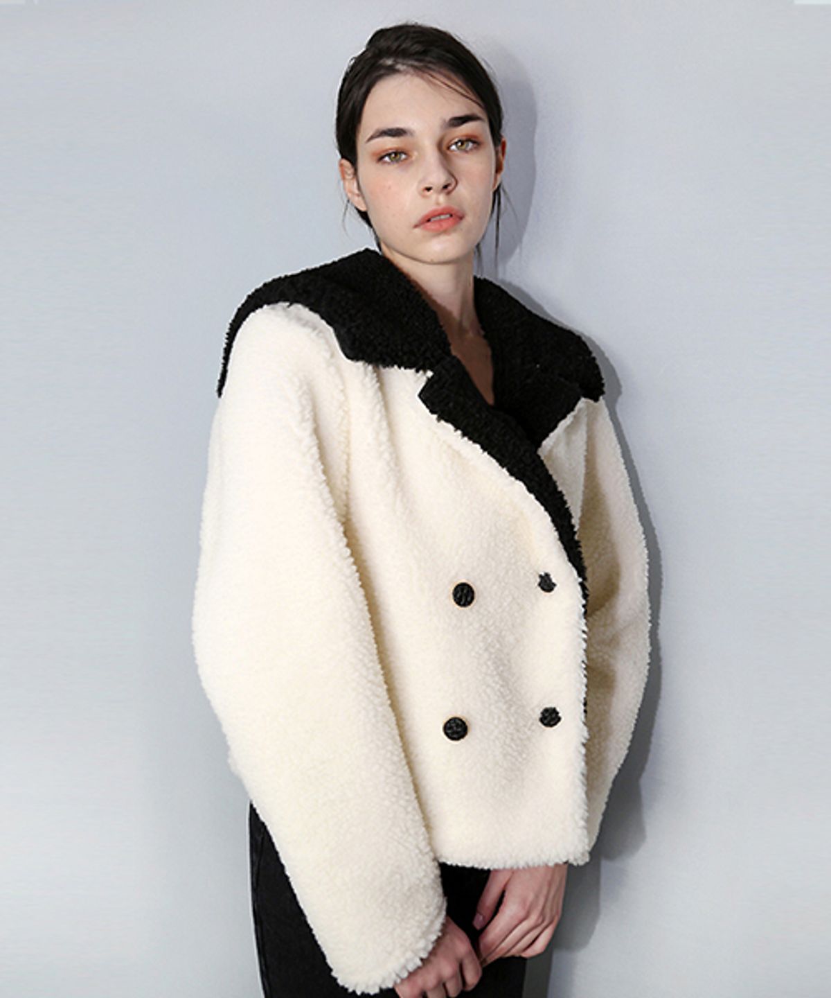 데미지니모닉(DAMAGE MNEMONIC) 세일러 양털 아이보리 자켓 _ Sailor Wool Ivory JK
