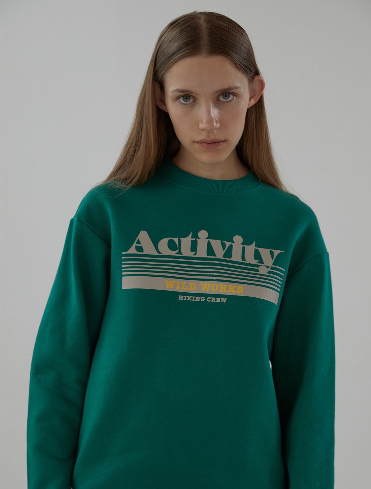 와일드웍스(WILDWORKS) Activity SWEATSHIRT_Green