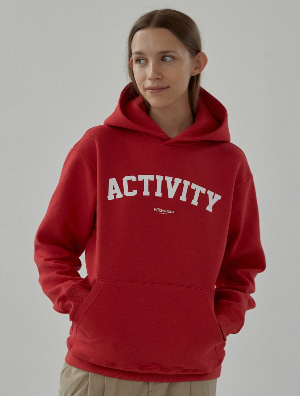 와일드웍스(WILDWORKS) Activity HOODIE_Red