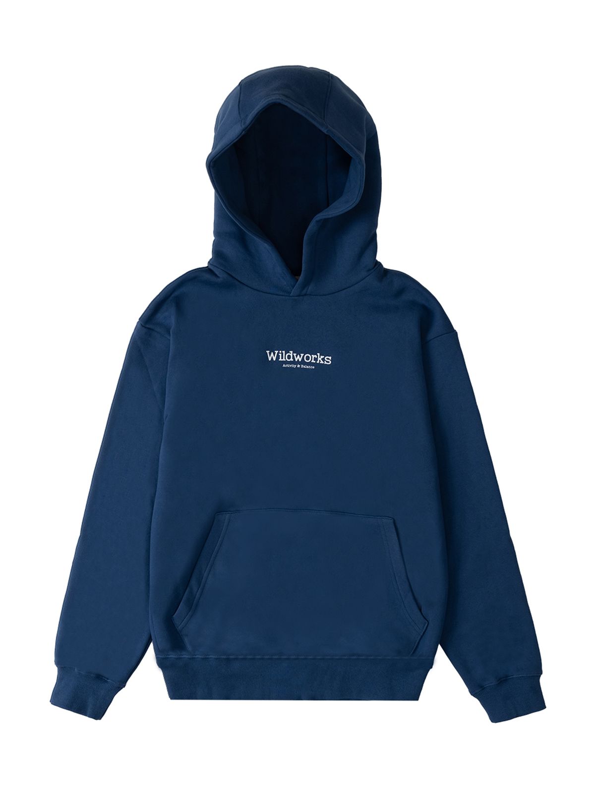 와일드웍스(WILDWORKS) WILDWORKS Logo HOODIE_Retro Blue