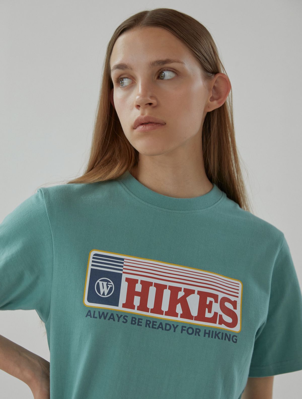 와일드웍스(WILDWORKS) HIKES T-SHIRT_Light Green