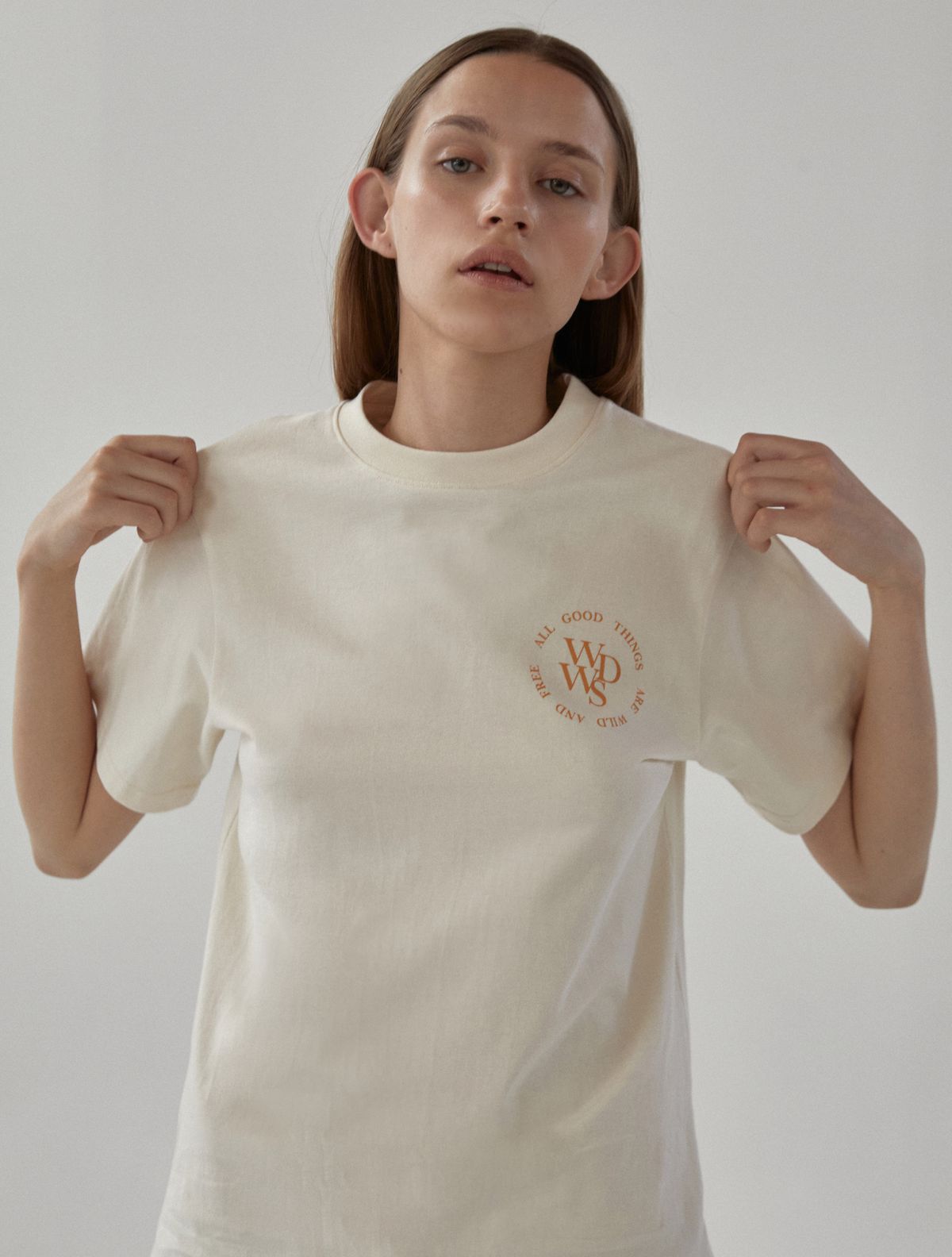 와일드웍스(WILDWORKS) WDWS Big Logo T-SHIRT_Ivory