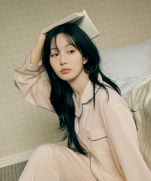 실크핏 클린 긴팔 커플 잠옷 세트