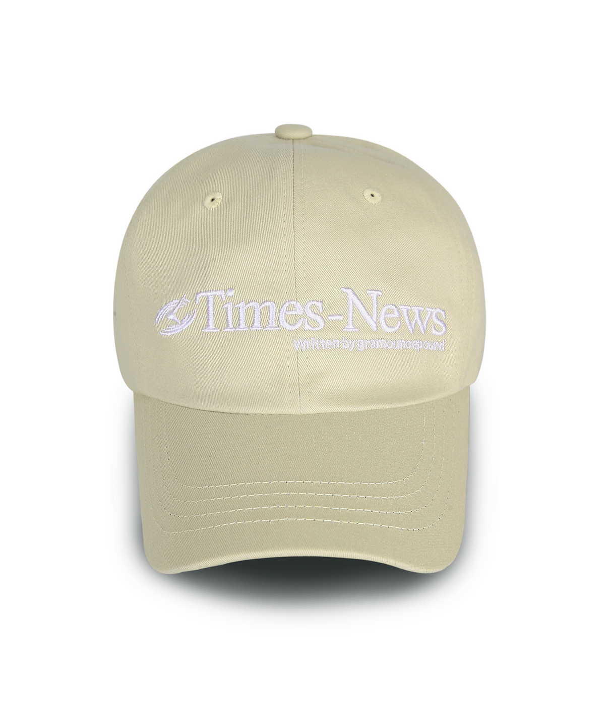 그램 아운스 파운드(GRAM OUNCE POUND) TIMES_NEWS 6-PANEL CAP_BEIGE