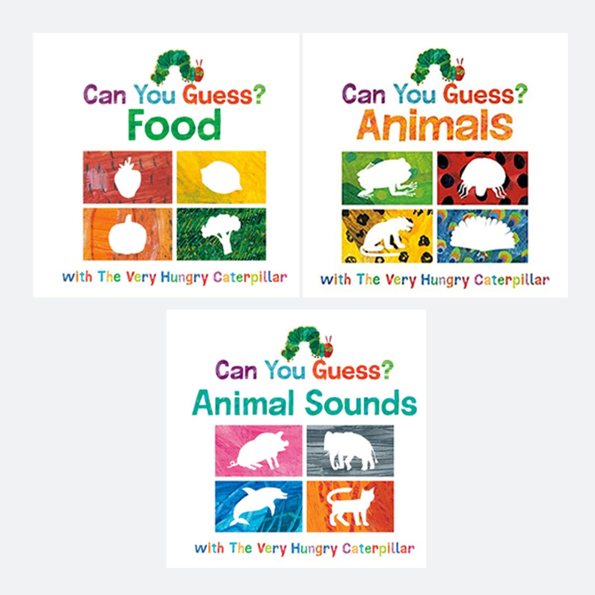 옥토북스(OCTOBOOKS) [영어원서]Can You Guess 에릭칼 3종세트 (Hardcover)Animal Sounds/Animals/Food